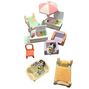 BLUEY Figures Replacement Furniture Ice Cream Carts Beds Chairs Bathtub